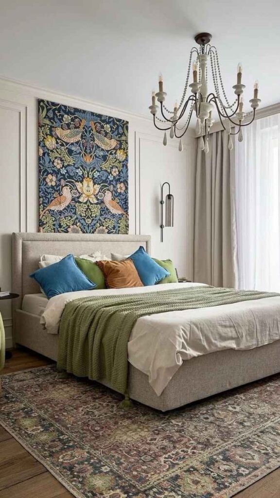 Peel and Stick Wall Decor Ideas That Actually Look Good 3 Peel and Stick Wallpaper Mural Behind the Bed