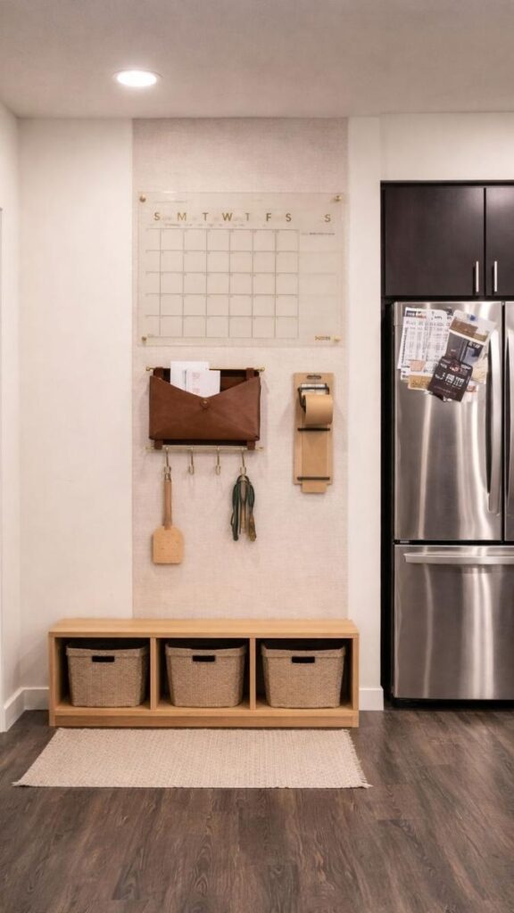 Pegboard Wall Organizer With Dollar Store Hooks