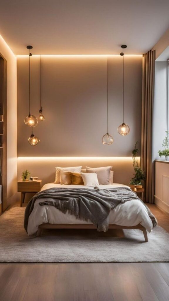 Pendant Light from a Geometric Wire Frame