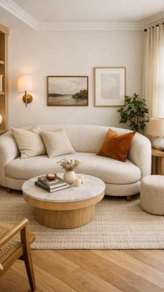 Position Your Sofa Away From the Wall to Define the Living Zone