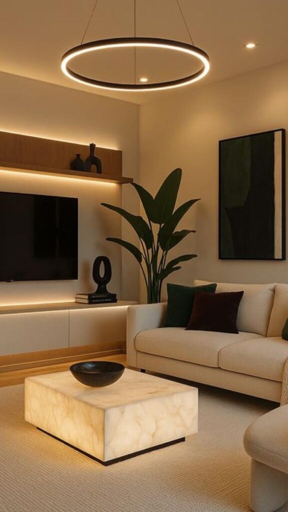 Rope Light Shelf Underlighting for a Warm Glow Without the Bulk