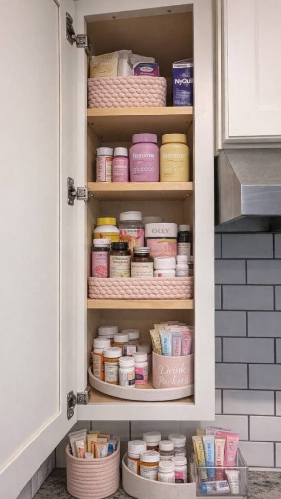 Store Vitamins and Supplements in a Cabinet, Not on the Counter
