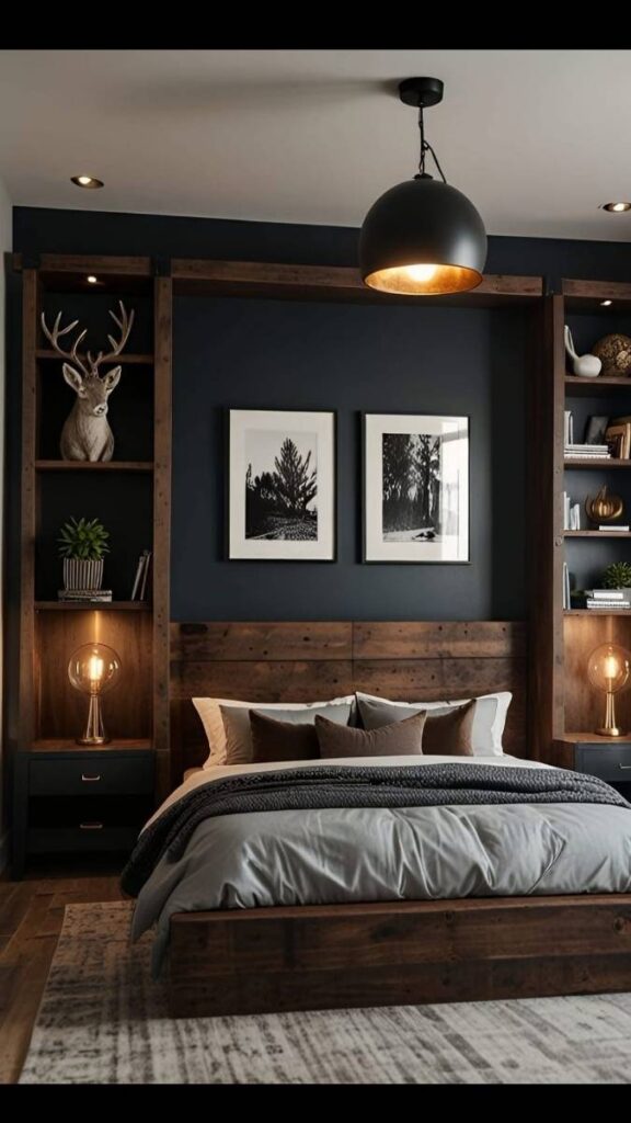 Textured Wall Panels as a Headboard Alternative
