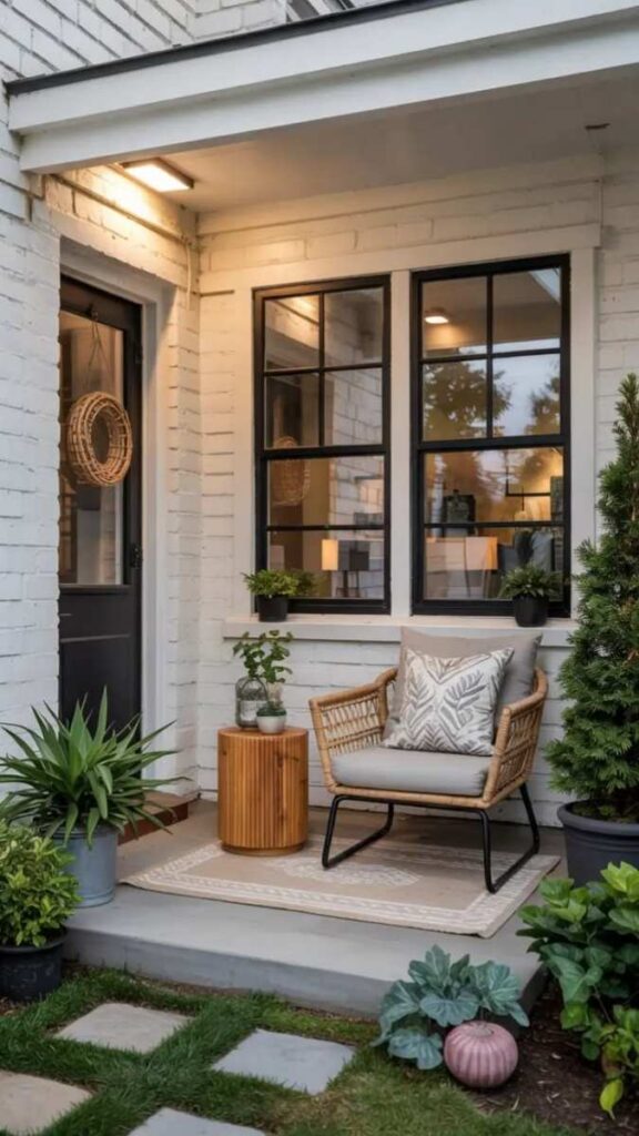 27+ Affordable Pool Furniture Ideas That Actually Look Good 8 Two Matching Adirondack Chairs Flanking a Round Side Table