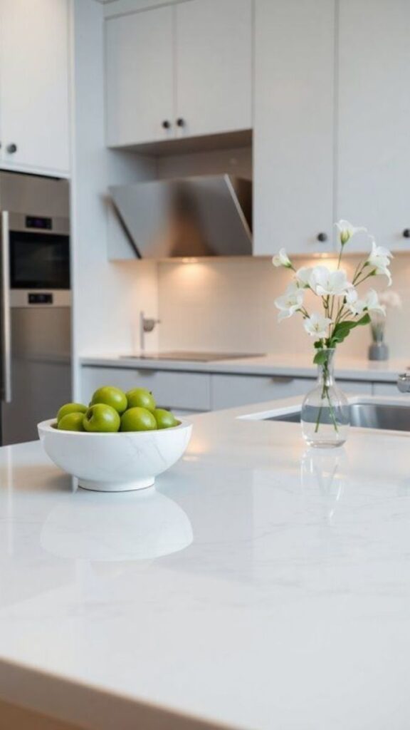 Use Kitchen Counter Space Strategically by Keeping One Zone Completely Clear