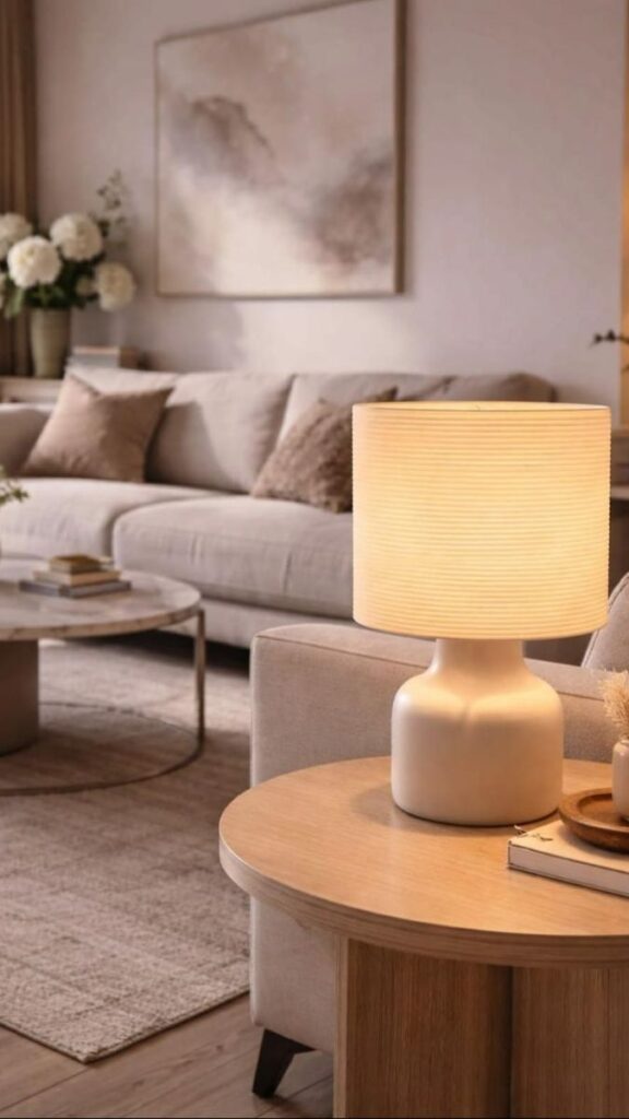 Use a Himalayan Salt Lamp as a Low Level Warm Accent