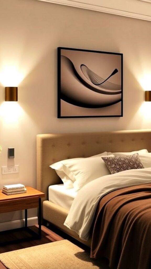 Warm Indirect Lighting from Wall Mounted Sconces