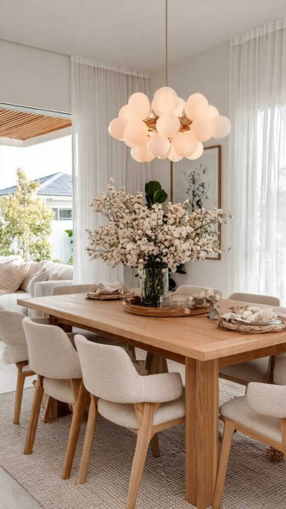 Washi Paper or Rattan Pendant Lights for Warm Ambiance