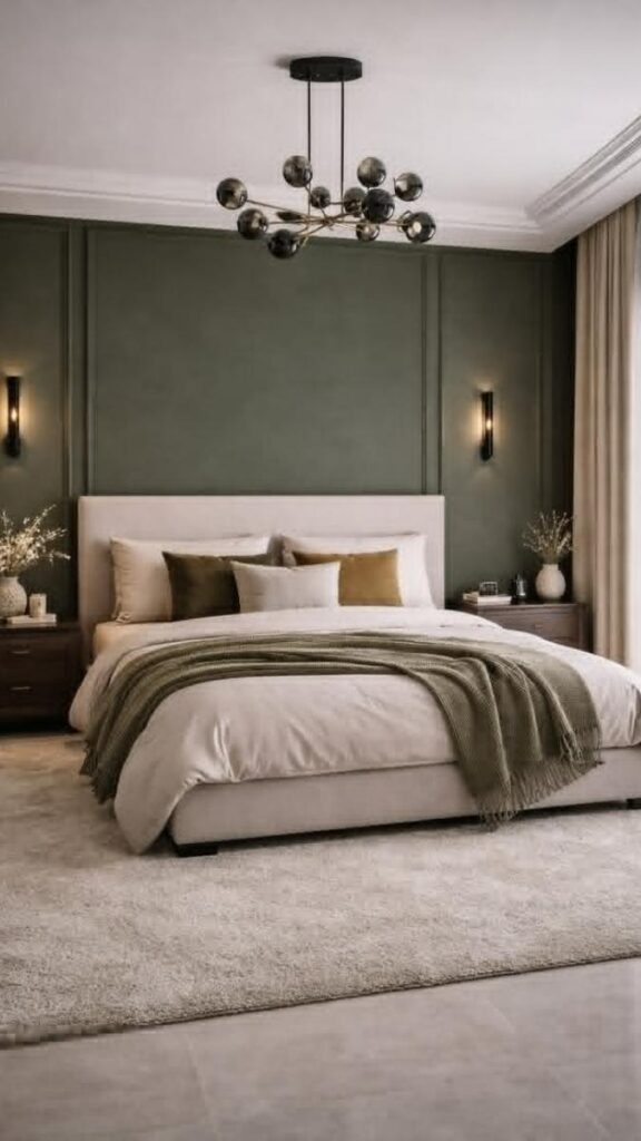 Woven Pendant or Bedside Lamp in the Bedroom