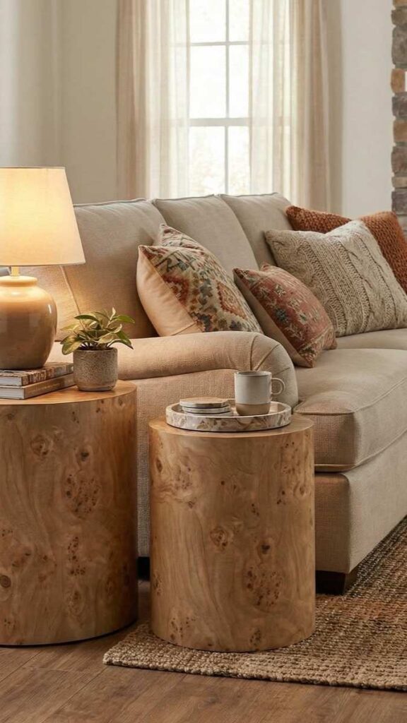 A Console Table Behind the Sofa