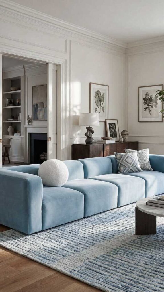 A Low Profile Sofa With Breathing Room on All Sides