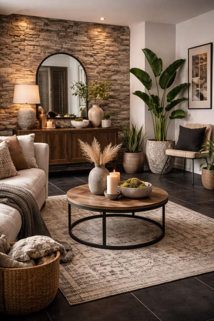 Accent Wall Ideas for Open Concept Living Rooms