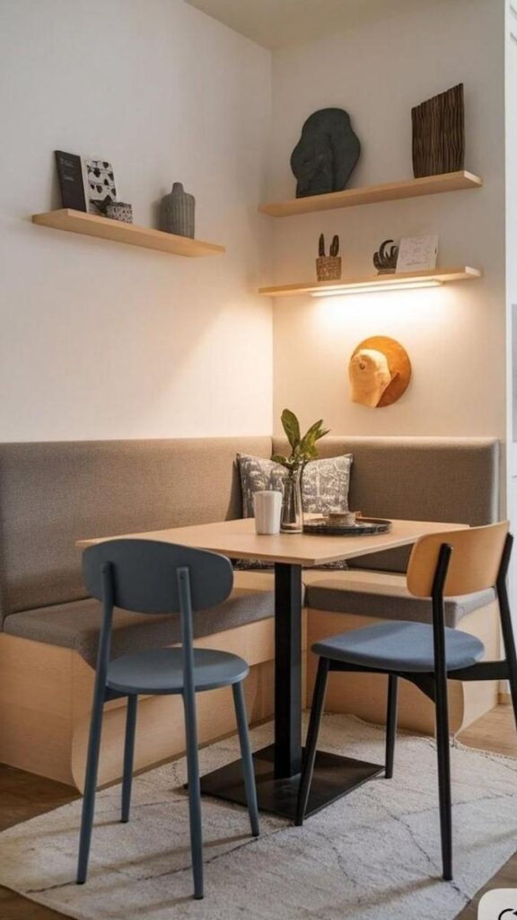 Add a Small Dining Nook Instead of a Full Dining Table