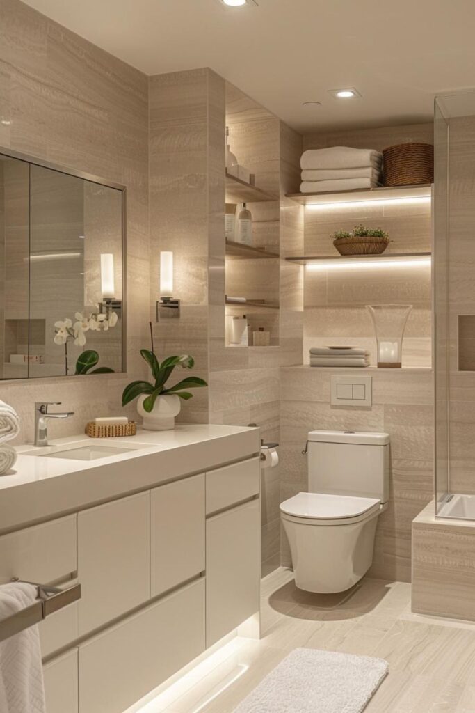 57+Best Bathroom Decor Ideas to Transform Any Bathroom on Any Budget 6 Bathroom Lighting Ideas