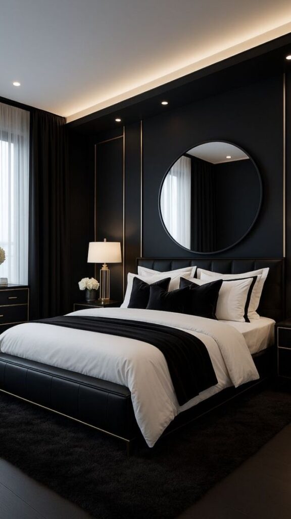 Black Framed Architectural Mirrors