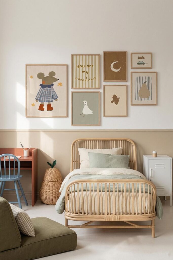 Children's Room Art Gallery at Low Height
