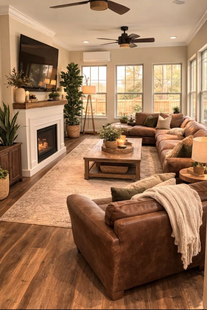 Cozy Small Living Room Decor Ideas Around a TV