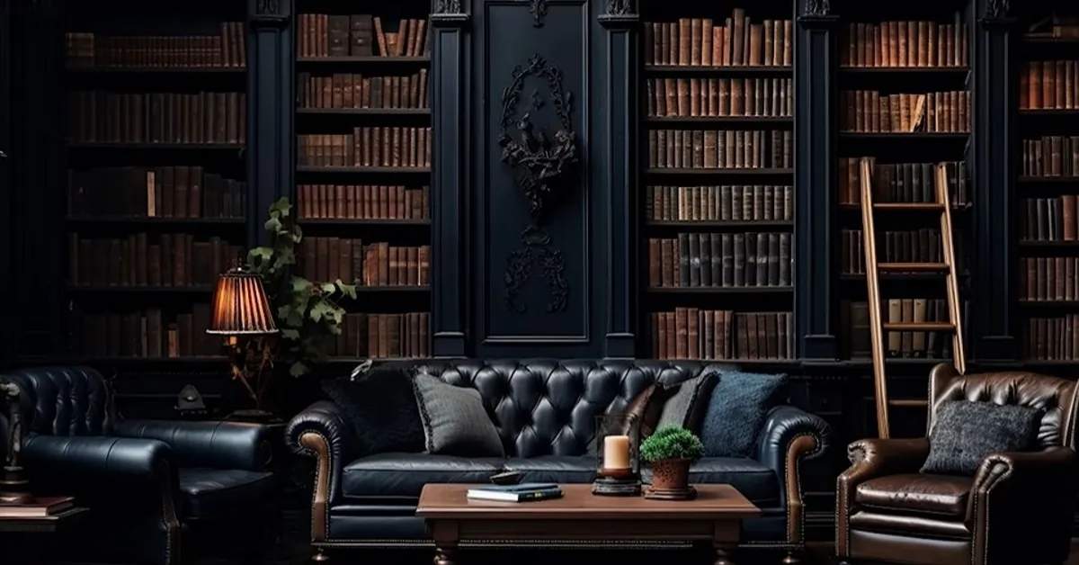 Dark Academia Living Room