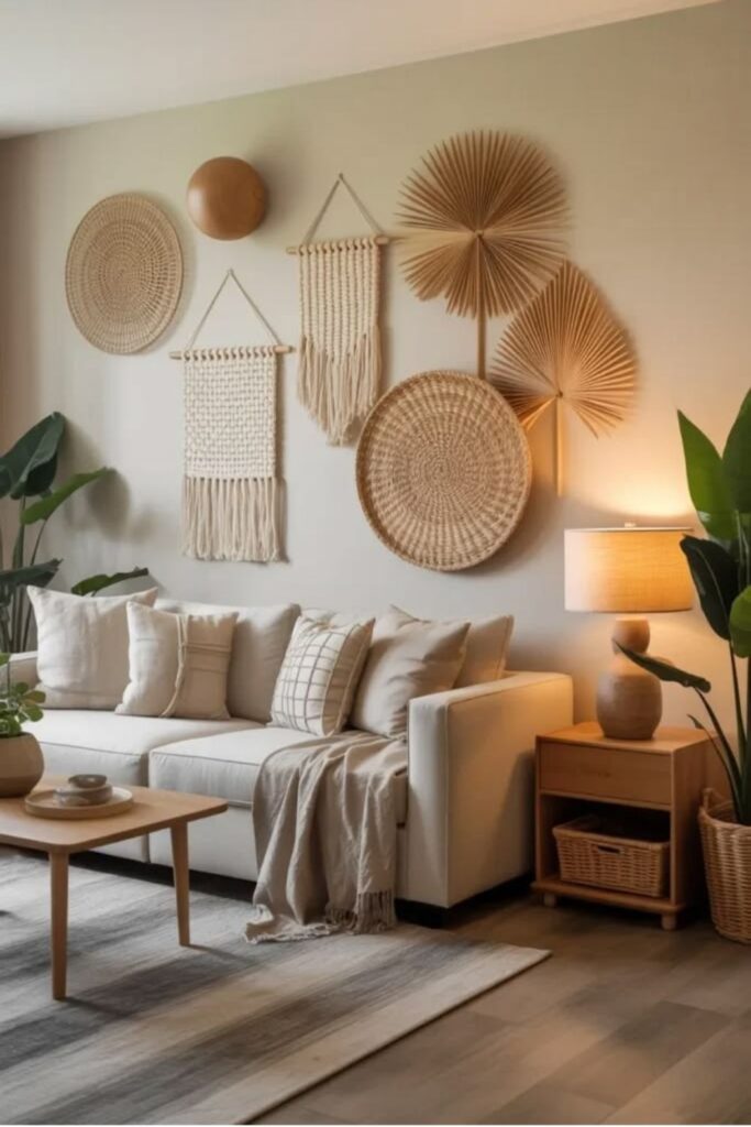 31+ Boho Living Room Ideas to Create a Cozy, Stylish Space 4 Decorate With Natural Materials