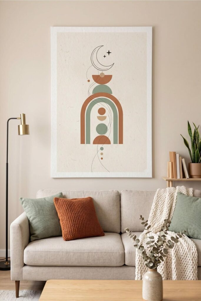 DIY Painted Arch or Shape Directly on the Wall