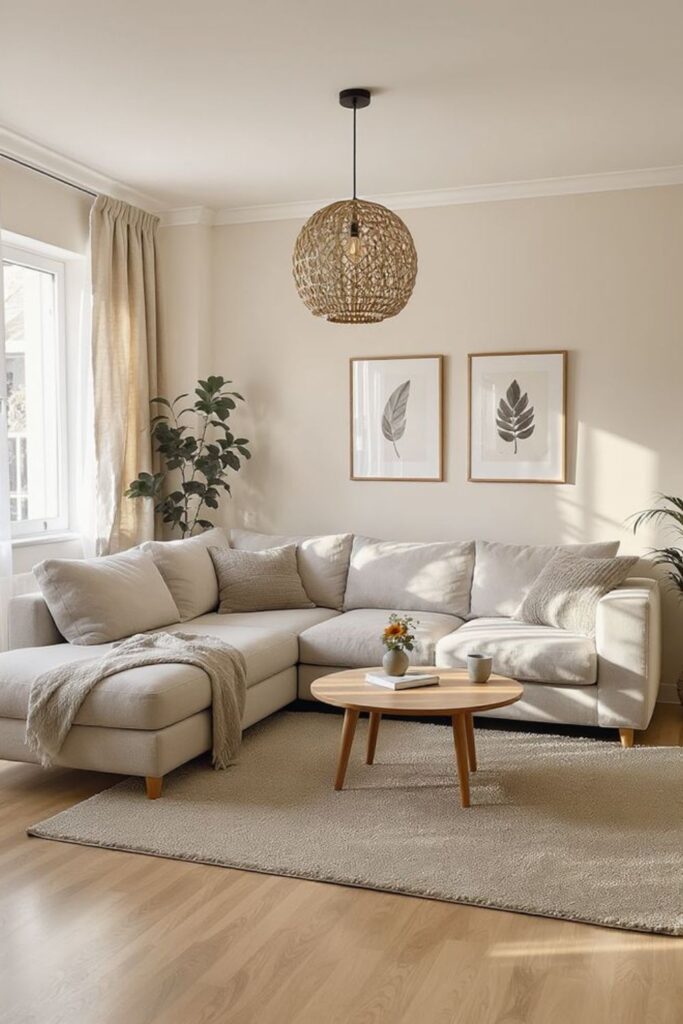 23+ Living Room Ideas That Actually Make Small Spaces Feel Bigger 2 Float the Sofa Away From the Wall