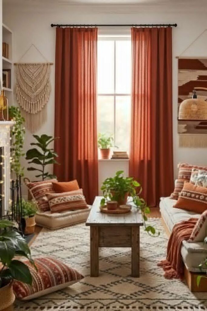Living Room Curtain Color Ideas