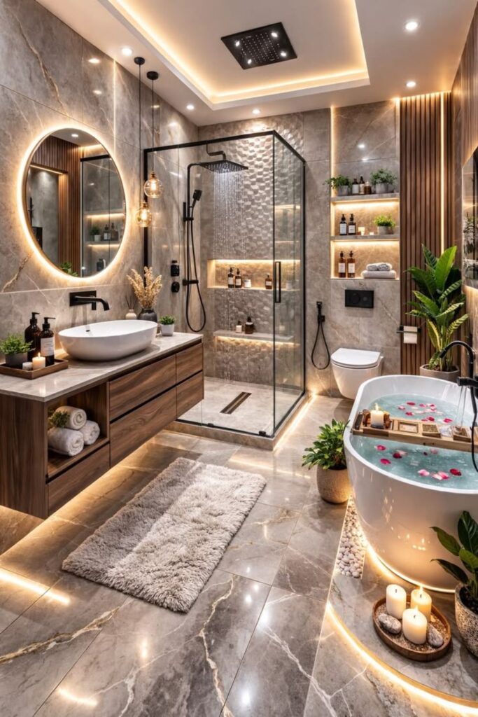 Master Bathroom Layout Ideas