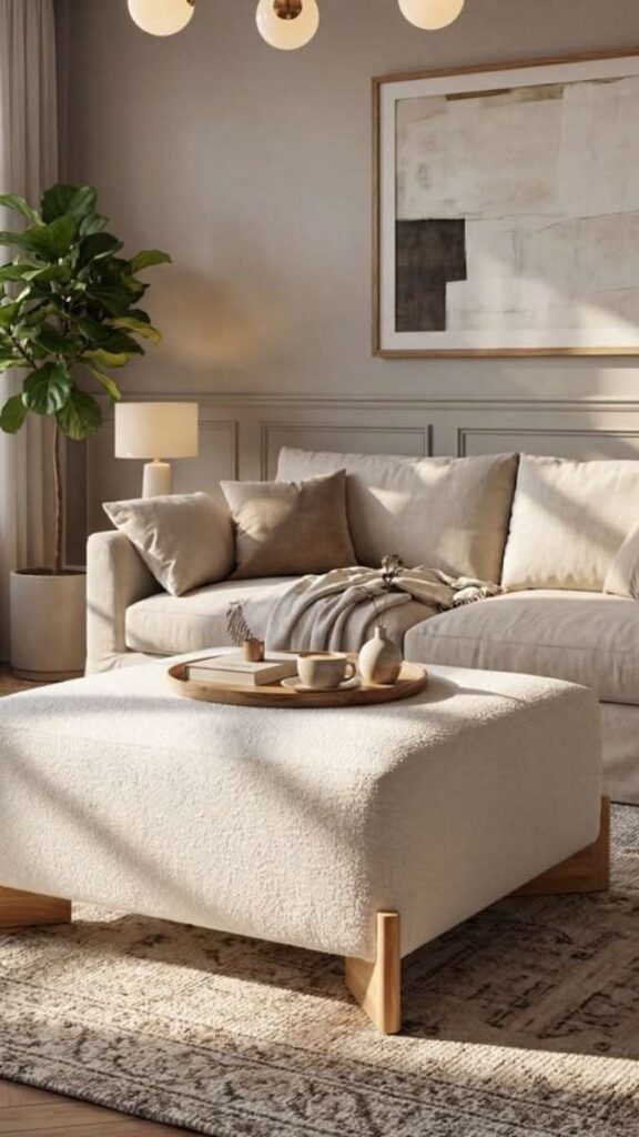 Multifunctional Ottoman as the Room's Workhorse