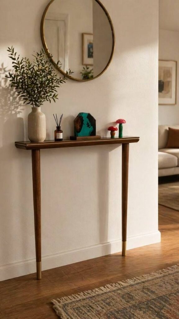 Opt for a Narrow Console Instead of a Full Dresser