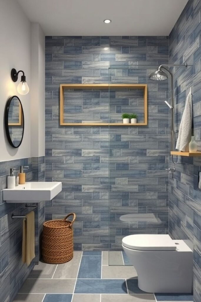 Patterned Bathroom Floor Tile Ideas