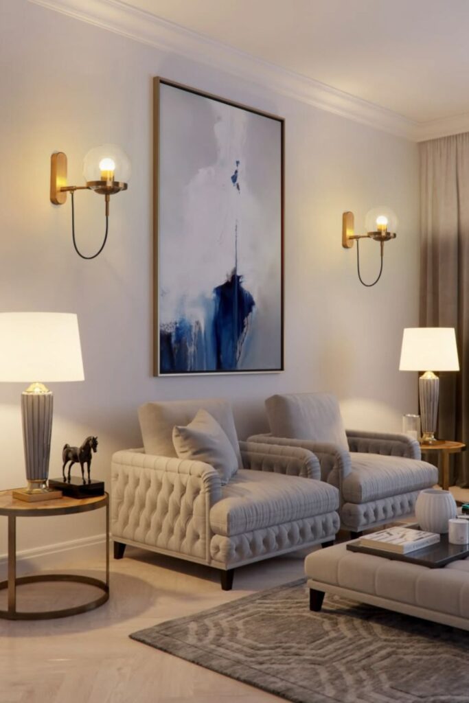 Sconce Pair Flanking a Mirror or Art Piece