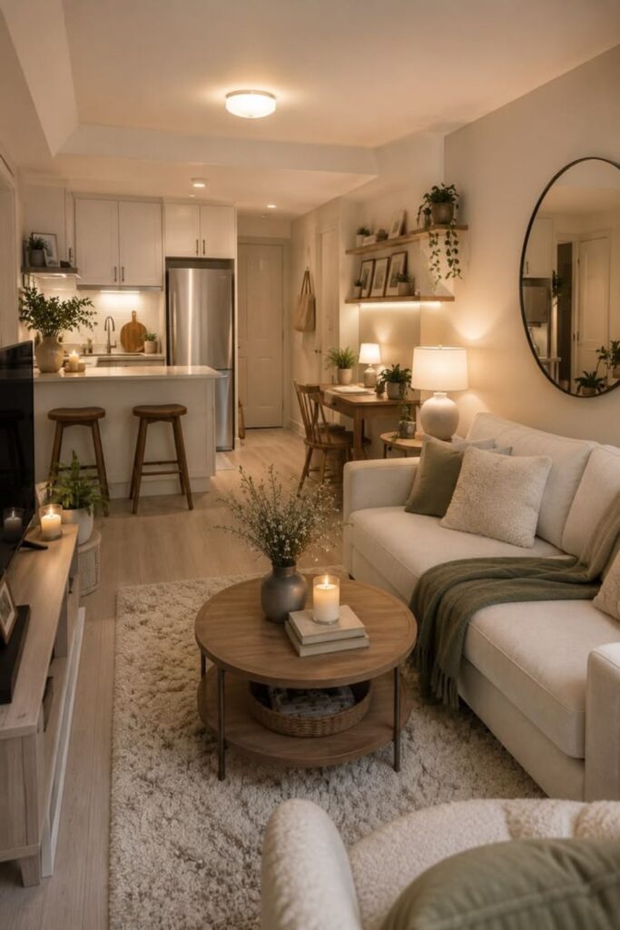 25+ Apartment Living Room Ideas to Make Any Small Space Feel Bigger 2 Small Apartment Living Room Ideas That Maximize Every Inch