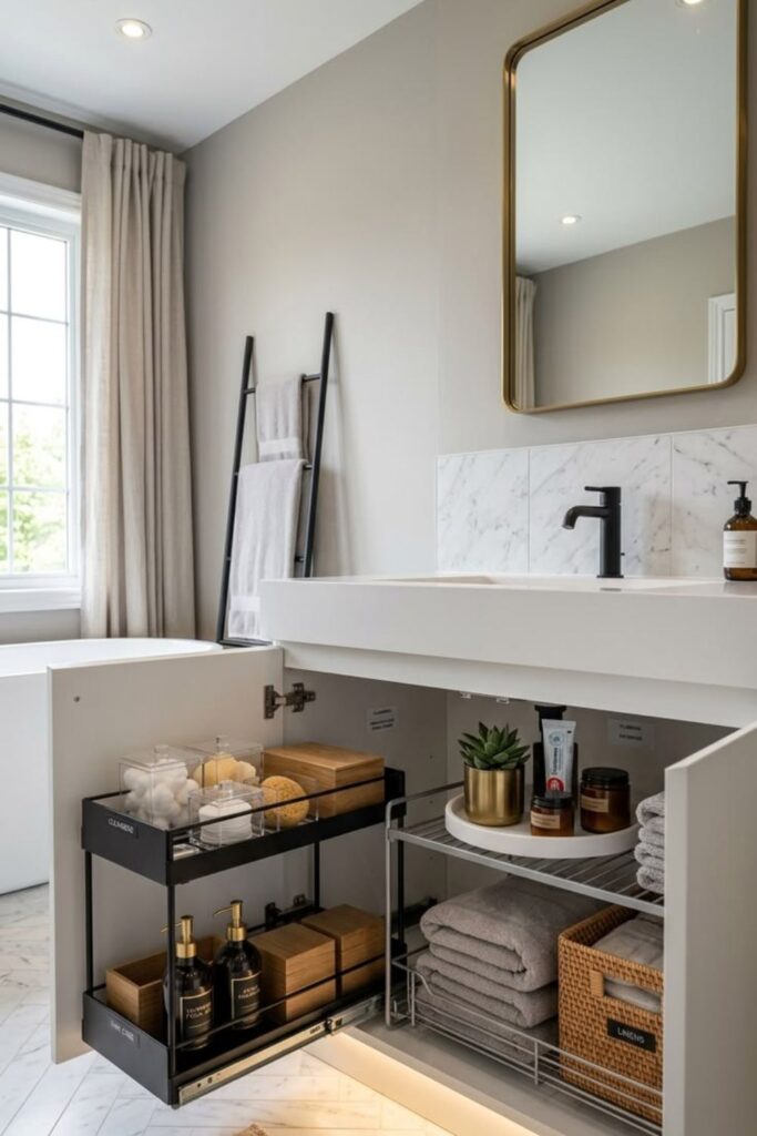 Small Bathroom Storage Ideas That Eliminate Clutter