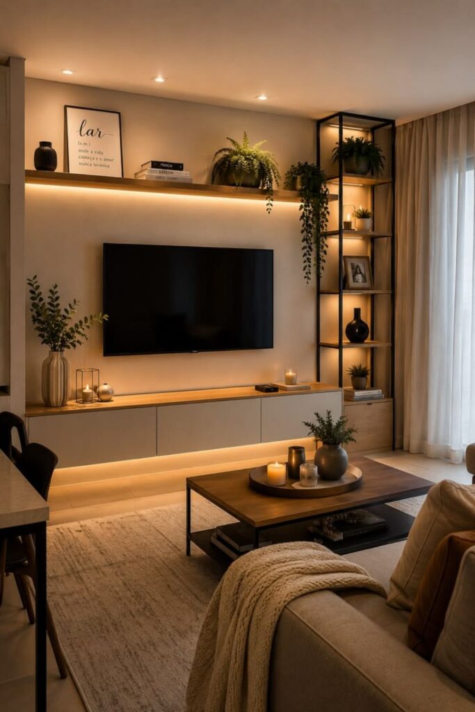 TV Wall Design Ideas for Modern Small Living Rooms