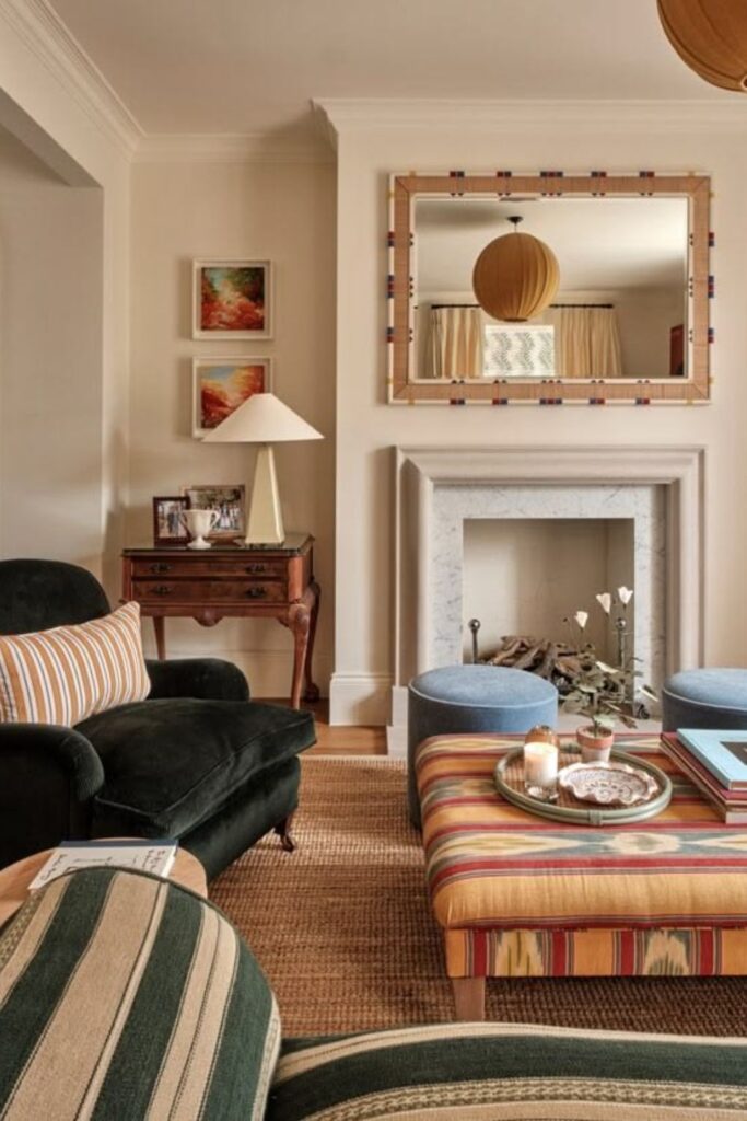 Warm White Living Room Colors