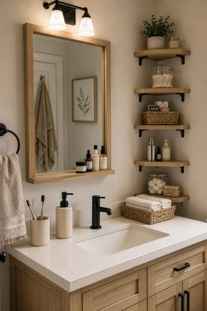 Bathroom Shelf Ideas: 45 Creative Storage & Shelving Ideas 6 Bathroom Shelf Ideas by Bathroom Size