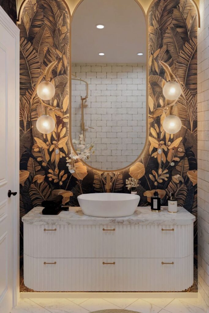 Bathroom Wallpaper Ideas by Color