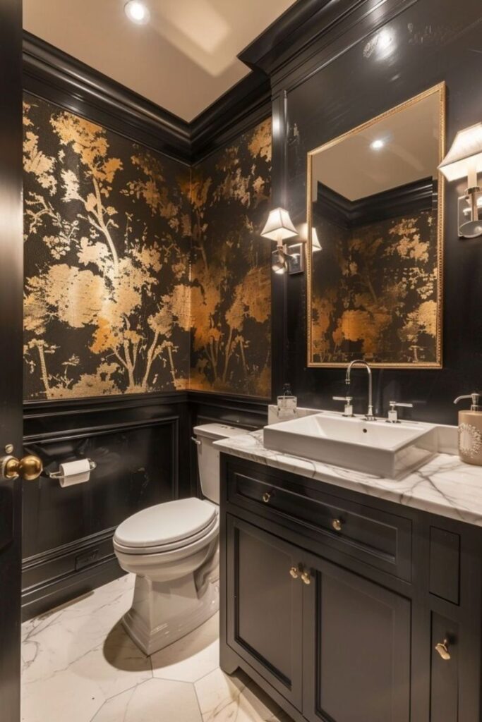 Bathroom Wallpaper Ideas for Different Bathroom Sizes