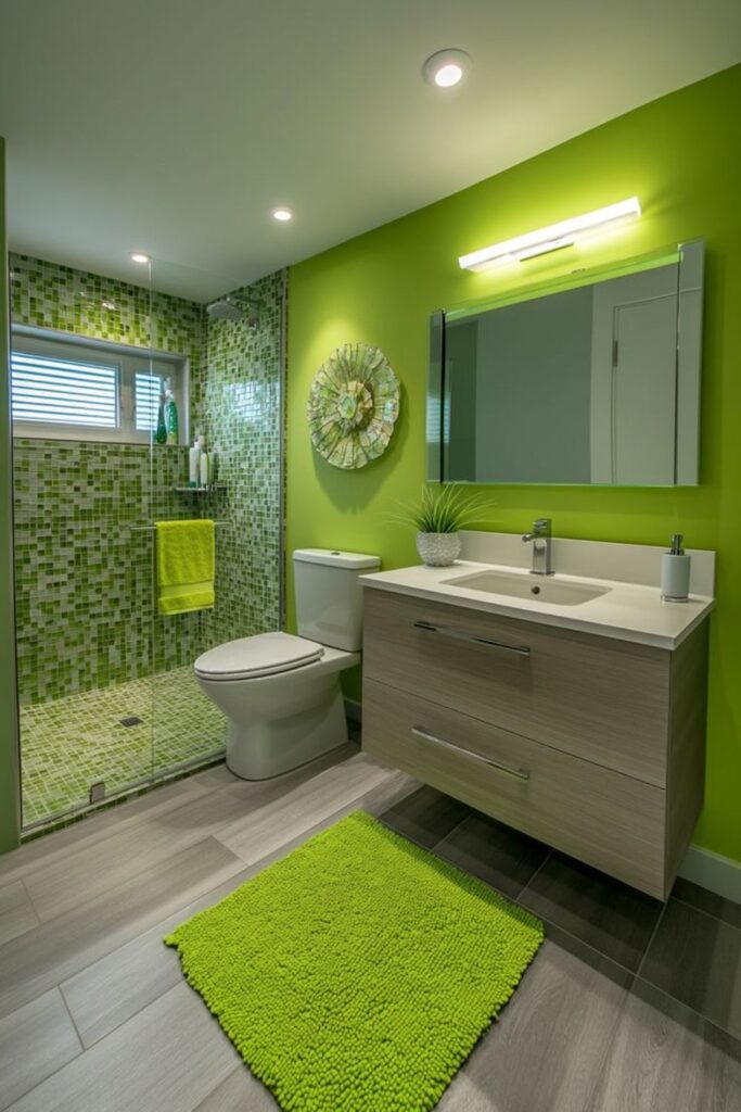 Best Color Combinations for Green Bathrooms 
