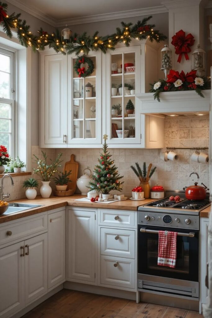 Christmas Kitchen Window Decor Ideas