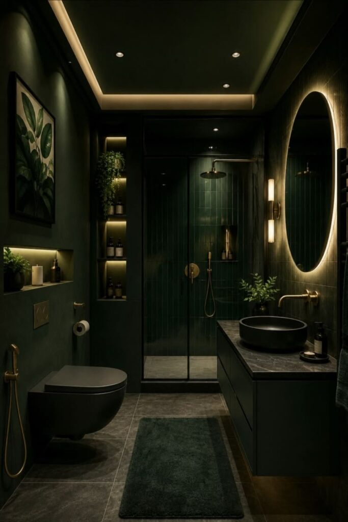 Dark Green Bathroom Ideas