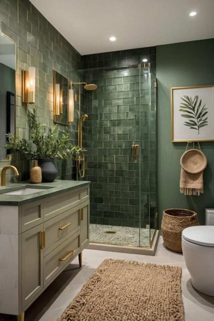 Emerald Green Bathroom Ideas