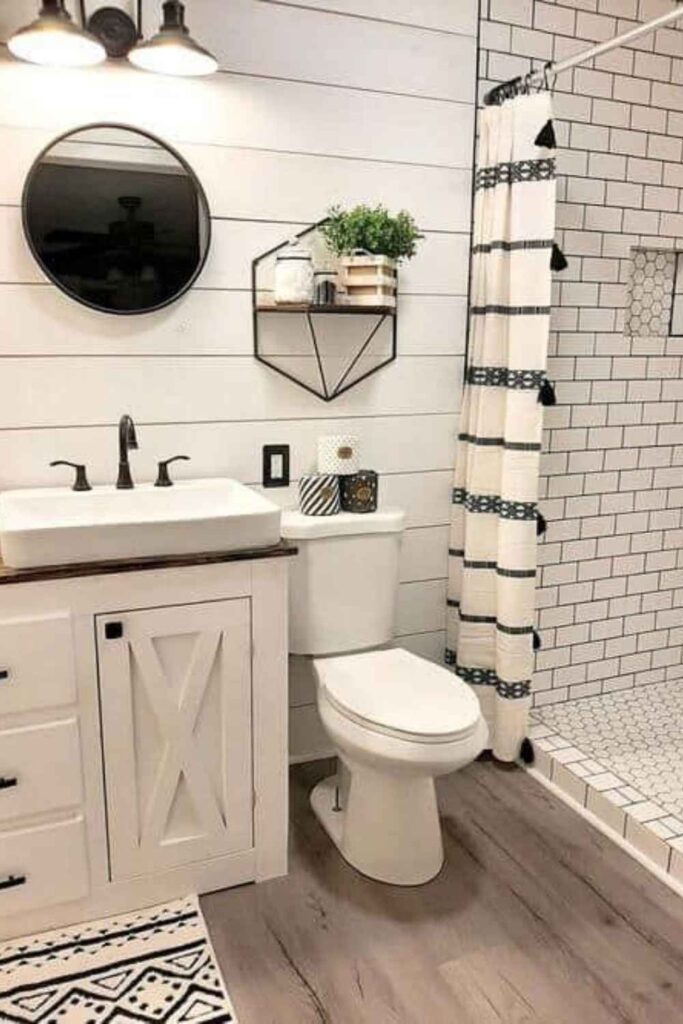 Farmhouse Bathroom Ideas: 35 Beautiful Designs for Every Home & Budget 9 Farmhouse Bathroom Flooring Ideas