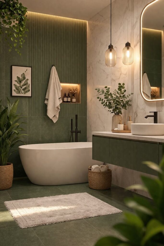 Forest Green Bathroom Ideas