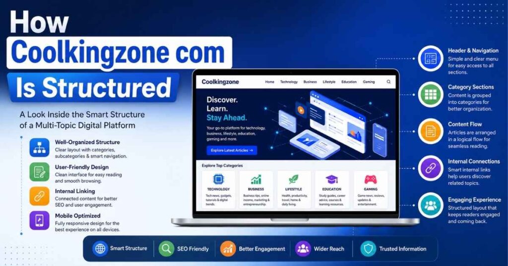 How Coolkingzone com Is Structured