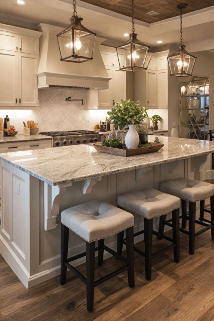 Kitchen Island Decor by Season