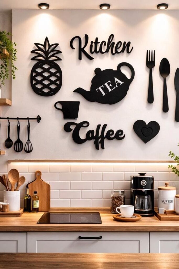34+ Best Kitchen Wall Decor Ideas for a Stylish & Functional Kitchen 8 Kitchen Wall Signs & Typography