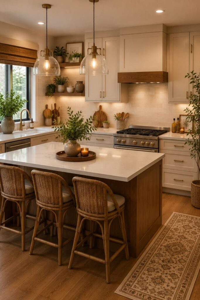 Large Kitchen Island Decor Ideas
