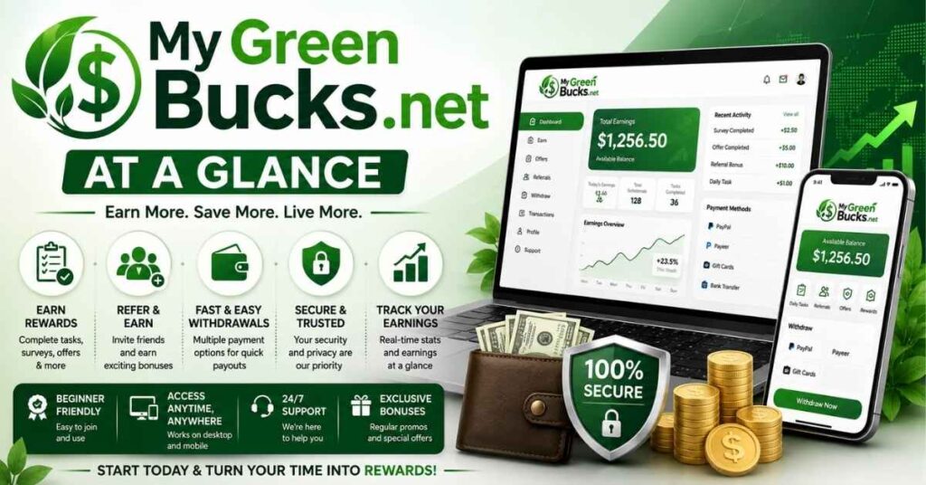 Best Latest News My Green Bucks net: Updates, Features & Payment Guide 2026 2 My Green Bucks.net at a Glance