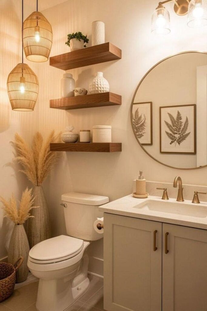 Powder Room Storage Ideas